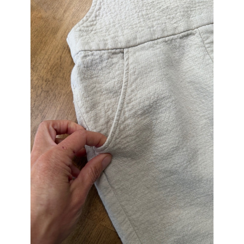 Zara Girls Cream Textured Overalls Floral Lining Size 6/7 122cm - Picture 3 of 6
